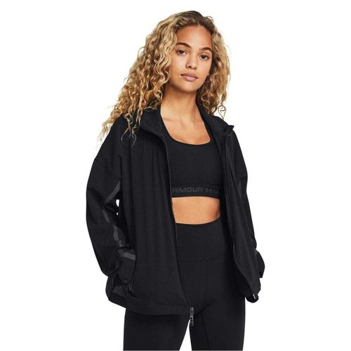Under Armour Geventileerde sporttrainingsjas voor dames uit de Unstoppable-collectie (Zwart)