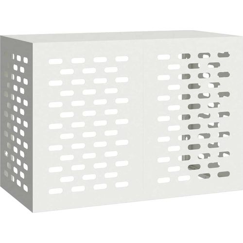 Klimaanlagenabdeckung Weiß 100 x 50 x 70 cm Stahl