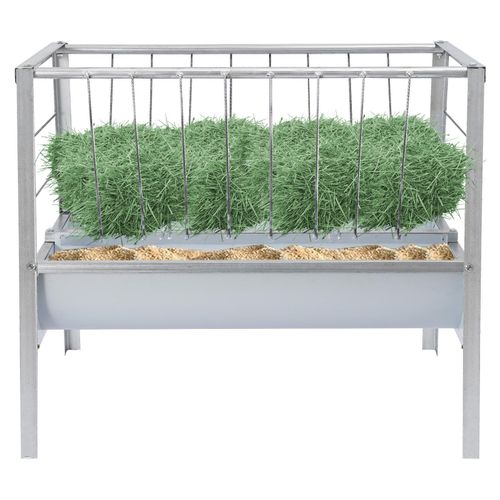 Heutränke, 2 in 1 Ziegenfütterung, Viehheutränke mit tieferer Futterschale für Ziegen, Schafe,Pferde