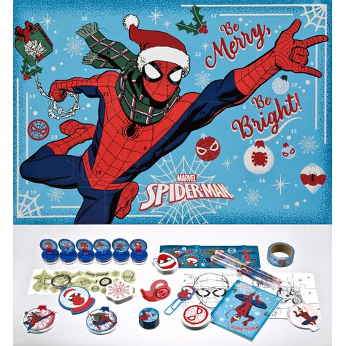Spielzeug-Adventskalender UNDERCOVER "Spider Man 2026", bunt, Adventskalender, JungenB:42cm H:29,7cm T:3cm, B:42cm H:29,7cm T:3cm