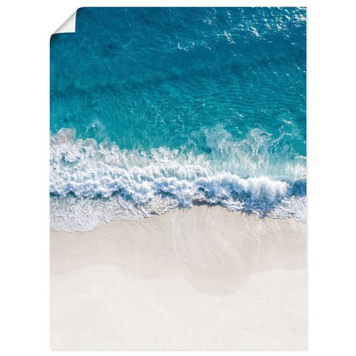 Wandbild OTTO HOME "Strand von oben I", blau (farbe bild(er): blau), B:60cm H:80cm T:0,1cm, Papier, Bilder, als Poster oder Leinwandbild in verschied. Größen