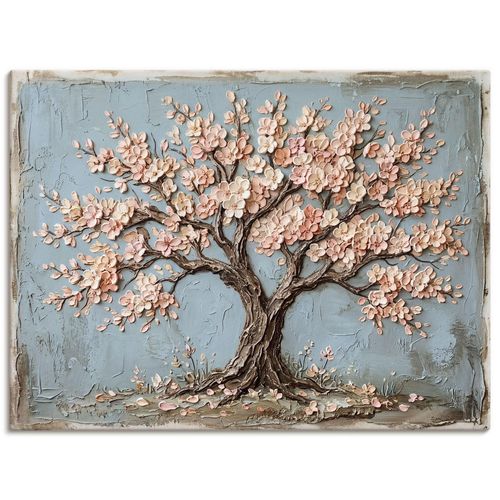 Leinwandbild OTTO HOME "Baum in Blüte", rosa (farbe bild(er): pink), B:90cm H:60cm T:2cm, Canvas, Bilder, Leinwandbild, in verschied. Größen