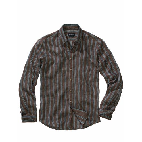 Mey & Edlich Herren Linea-Moderna-Hemd Braun 100 % Leinen