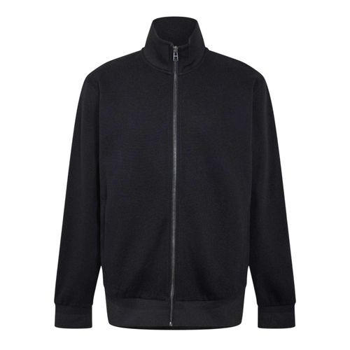 Boss Casual hoodie met doorlopende rits voor heren (Zwart)