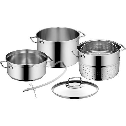 WMF Entsafter Dampfentsafter Induktion 7l, Fruchtentsafter mit Glasdeckel 25 cm,