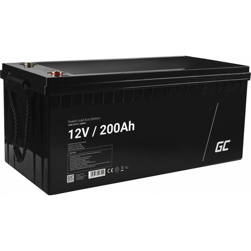 Green Cell AGM33, VRLA AGM, 200 Ah, 12 V, Marine/Freizeit, Wartungsfrei, 58 kg