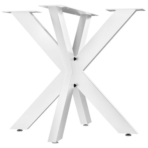CLP Tischbeine Biloxi aus Stahl in Sternform weiß Größe 85x85 cm Größe 85x85 cm