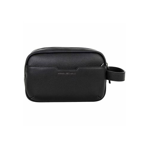Kulturbeutel ARMANI EXCHANGE "Kulturbeutel ALEX BEAUTY", Herren, Gr. B/H/T: 22cm x 15cm x 7cm 0, schwarz, Obermaterial: 100% Polyester PES., Taschen Kulturbeutel