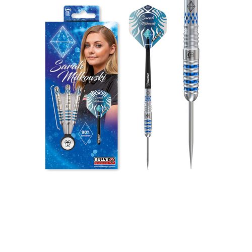 Bull's Unisex Steeldarts Sarah Milkowski Dartpfeile Darts-Set Profi 1er Pack