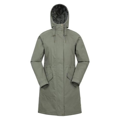 Mountain Warehouse dames/dames Polperro lichtgewicht gewatteerde waterdichte jas (Kaki Groen)