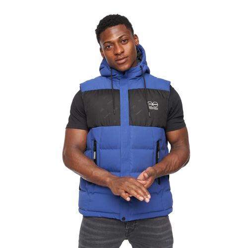 Crosshatch Heren Kremlins Gilet met reliëf (Blauw)