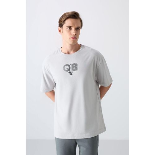 Overlookende Gedrukte Logo Crew Neck T-Shirt