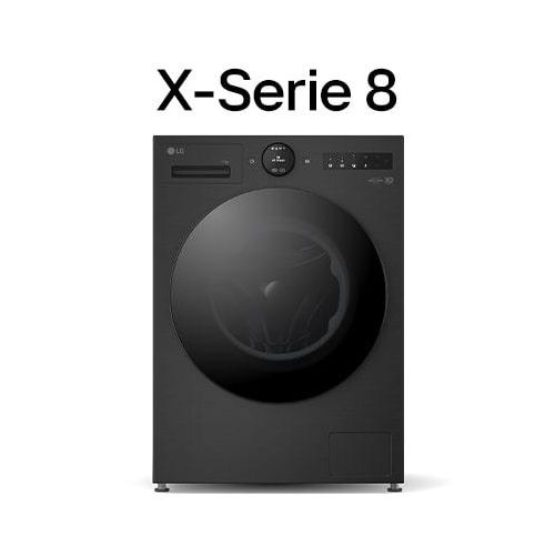LG LG Waschmaschine Matte Black (EEK A40%¹, 11 kg, 1.350 U./Min.) mit AI DD® & TurboWash®360° F4WX801YB F4WX801YB
