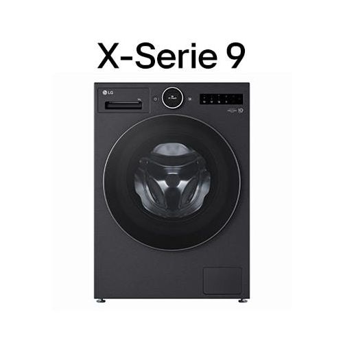 LG Waschmaschine Matte Black (EEK A55%*, 9 kg, 1.350 U./Min.) mit AI DD® & TurboWash®360° F4WX9092B F4WX9092B