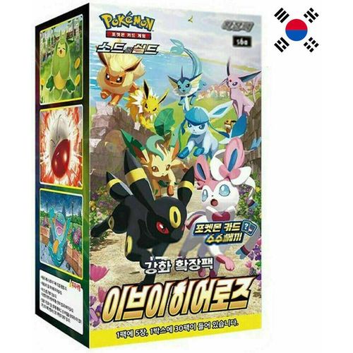 Pokemon Eevee Heroes 30er Booster Display Koreanisch