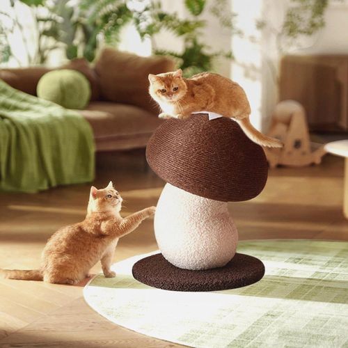 für Katzen, Pilz-Design | Sisalstamm, Spielzeug für Verhaltensbildung, Haus, Wohnung, Wohnzimmer, Schlafzimmer