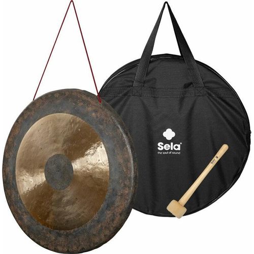Sela Chau Gong 24 Zoll Durchmesser, aus spezieller Bronzelegierung, inkl. Schlägel und Tasche