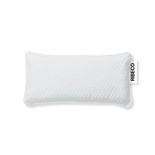 Nackenstützkissen RIBECO "Luca Kissen 40x80 & 80x80 cm, 18 cm Höhe", weiß, B:40cm H:18cm L:80cm, Bezug: 100% Polyester, Kopfkissen, Mit über 1000 positiven Kundenbewertungen