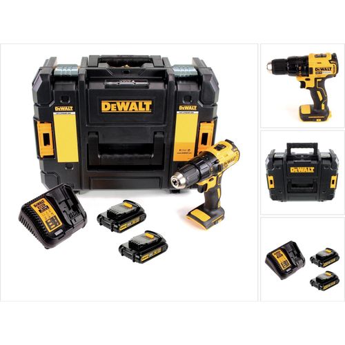 DeWALT DCD777S2T-QW Akku-Bohrschrauber (bl) 340 Watt, 18V, max. Bohrleistung 30/13 mm, T STAK-Box, 2x 1,5 Ah Akkus
