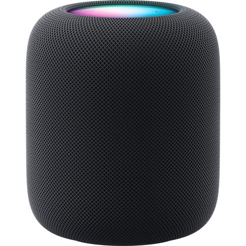 Apple HomePod, Apple Siri, Zylinder, Schwarz, Stoff, Home app and HomeKit, Intercom transcriptions, Siri, Touch Accommodations, VoiceOver, Multi