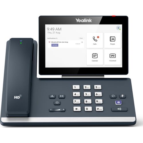 Yealink MP58-WH E2-Mannschaften, IP-Telefon, Grau, Kabelgebundenes Mobilteil, LCD, 17,8 cm (7"), 1024 x 600 Pixel