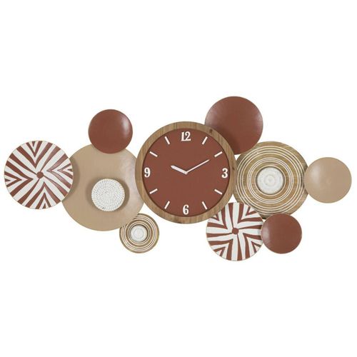 Wanddekoration mit Uhr, 127 cm