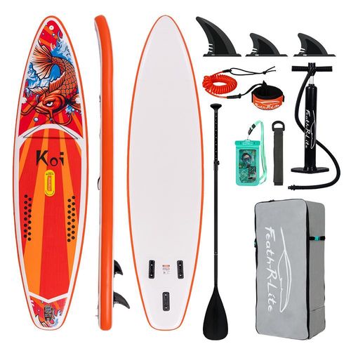 FunWater Stand-up-Paddle-Board SUP-Board-Set Koi 350 x 84 x 15 cm Stand-up-Paddle-Board SUP-Paddle-Board