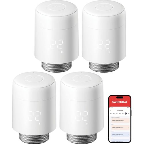 SWITCHBOT Heizkörperthermostat, weiß, 4 Stück
