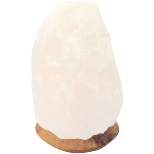 WAGNER LIFE DESIGN Salzkristall-Tischlampe "USB-Rock", weiß, Ø 7cm H: 13cm, 1 Stk., Leuchten, Handgefertigt aus Salzkristall - jeder Stein ein Unikat, H: ca.13 cm