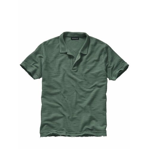 Mey & Edlich Herren Dreifach-Locker-Polo Grün 100 % Baumwolle