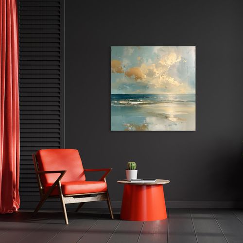 Acrylglasbild QUEENCE "Ein Tag am Meer", farbe rahmen: ohne rahmen, B:70cm H:70cm T:1,5cm, Acrylglas, Bilder, Acrylglasbild, HD Premium Kunstdruck in Galeriequalität