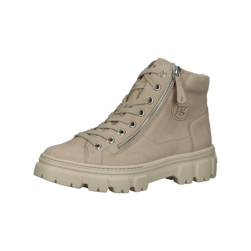 Ankleboots PAUL GREEN "Paul Green Sneaker Nubukleder", Damen, Gr. 42,5, beige, Nubukleder, Schuhe Ankleboots