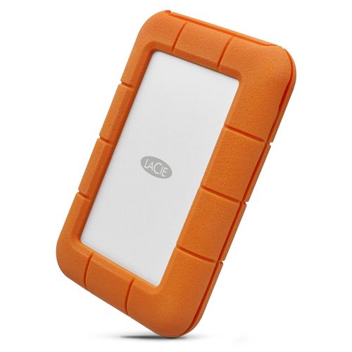LaCie Rugged USB-C, 5 TB, 3.2 Gen 1 (3.1 Gen 1), Grau, Gelb