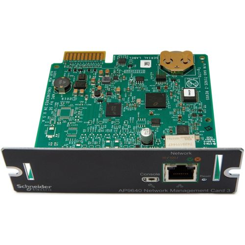 APC AP9640 Smart-UPS Netzwerkmanagementkarte (Gen3), Netzwerk-Management-Karte, SmartSlot, 12,1 mm, 11,4 mm, 38 mm, 80 g