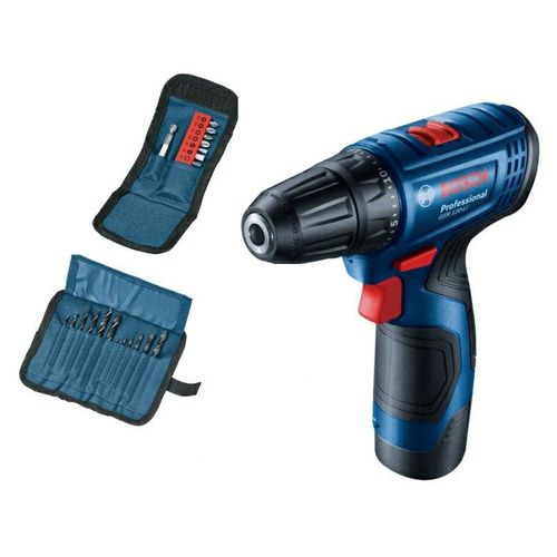 Bosch Bohrmaschine/Schrauber 12V 30/14Nm 2X2.0Ah Li-Ion Case Gsr 120-Li + Zubehör 23Szt.