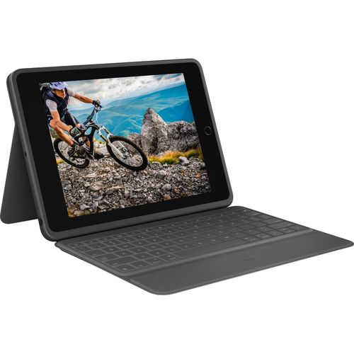 Logitech Rugged Folio, QWERTZ, Deutsch, 1,8 cm, 1,2 mm, Apple, iPad (7. Generation) iPad (8. Generation) iPad (9. Generation) iPad (10. Generation) iPad (A16)