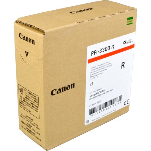 Canon PFI-3300R, Rot, 330 ml, 1 Stück(e), Einzelpackung