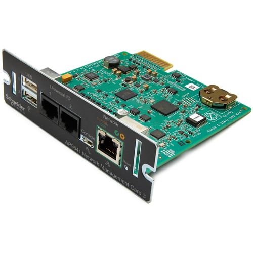 APC AP9641 Smart-UPS Netzwerkmanagementkarte (gen3) mit Umgebungsüberwachung, Netzwerk-Management-Karte, SmartSlot, 12,1 mm, 11,4 mm, 38 mm, 90 g