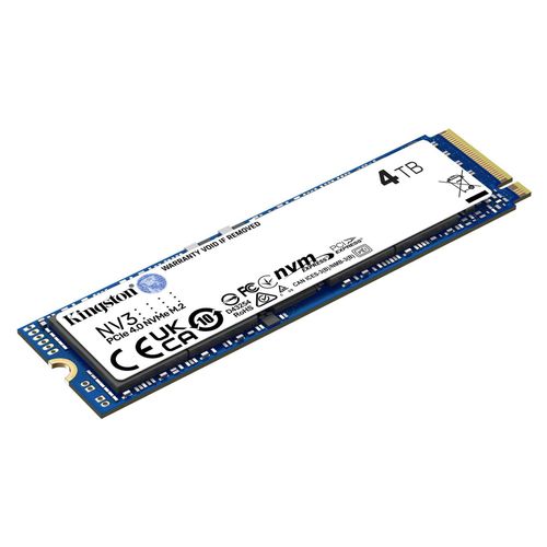 Kingston Technology 4000G NV3 M.2 2280 NVMe SSD, 4 TB, M.2, 6000 MB/s