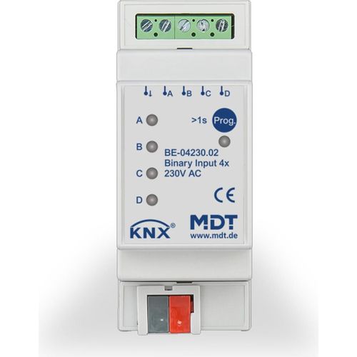 MDT KNX Binäreingang 4fach 230V AC/DC REG, 1 Stk.