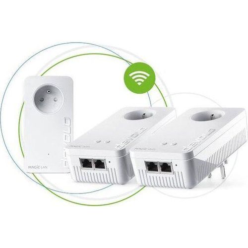 Devolo Magic 2 WiFi next Multiroom Kit, 1200 Mbit/s, Typ F, Gigabit Ethernet, 10,100,1000 Mbit/s, Multi User MIMO, Weiß