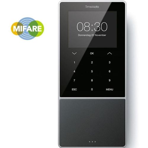 Safescan 125-0635, Schwarz, Passwort, Smart card, TFT, 8,89 cm (3.5"), 1,2 GHz, 256 MB