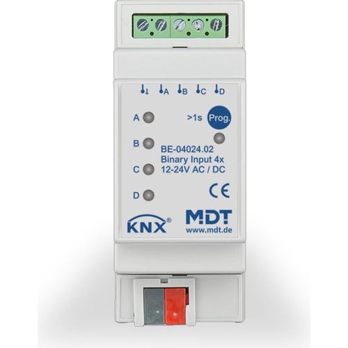 MDT KNX Binäreingang 4fach 24 V REG, 1 Stk.