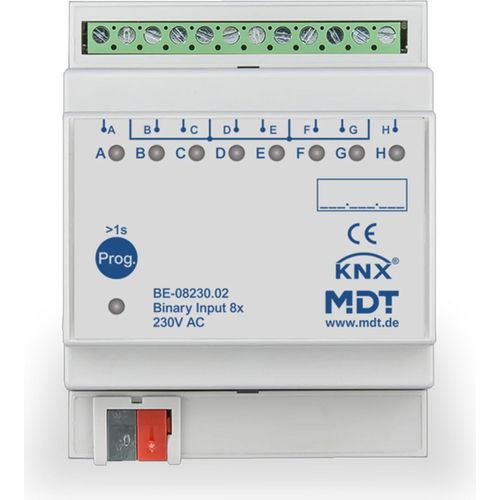 MDT KNX Binäreingang 8fach 230V AC/DC REG, 1 Stk.