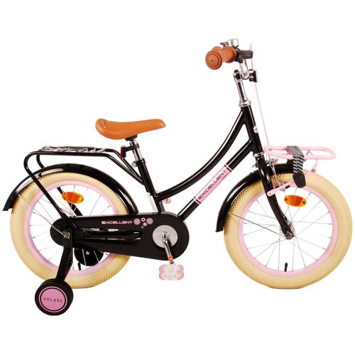 Volare Excellent Kinderfahrrad - Mädchen - 16 Zoll - Schwarz - 95 % zusammengebaut