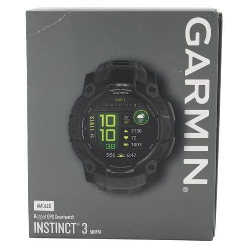 Garmin Instinct 3 AMOLED, 3,3 cm (1.3"), AMOLED, Touchscreen, 4 GB, GPS, 59 g