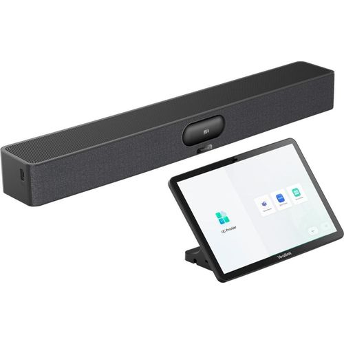 Yealink MeetingBar A25 Video Bar and CTP25 Touch Console Kit Bundle, 4K Ultra HD, 3840 x 2160 Pixel, 30 fps, Schwarz
