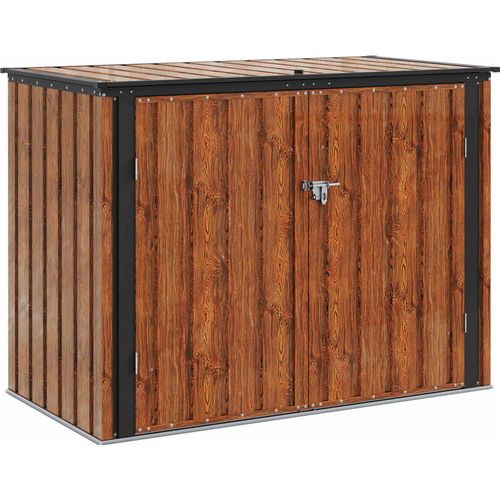 vidaXL Gartenlagerbox Braun 151,5 x 82 x 110,5 cm Stahl
