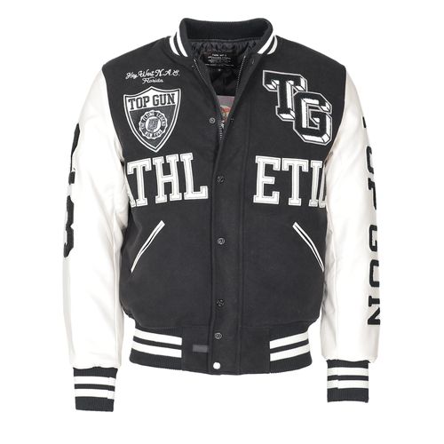 Top Gun college jas TG23001 in een mix van materialen