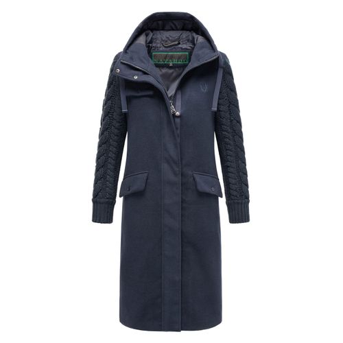Navahoo Knit Babe dames wintermantel met gebreide mouwen